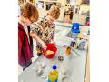 As they prepared food in the classroom, students collaborated, did math, read and problem-solved. (Photo by Katie Pratt)