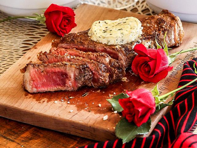 Strip Steaks with Cowboy Butter (Rachel Johnson)