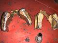 New carburetor float (left) and crushed float (right) (Progressive Farmer image by Steve Thompson)