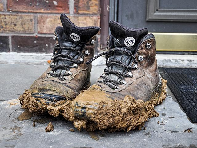 Blogger Tiffany says spring&#039;s mud was a challenge for her siblings and her when they did chores. (DTN photo by Greg Horstmeier)