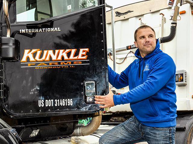 Through hard work and determination, Jared Kunkle is building a growing business. (DTN/Progressive Farmer photo by Mark Tade)