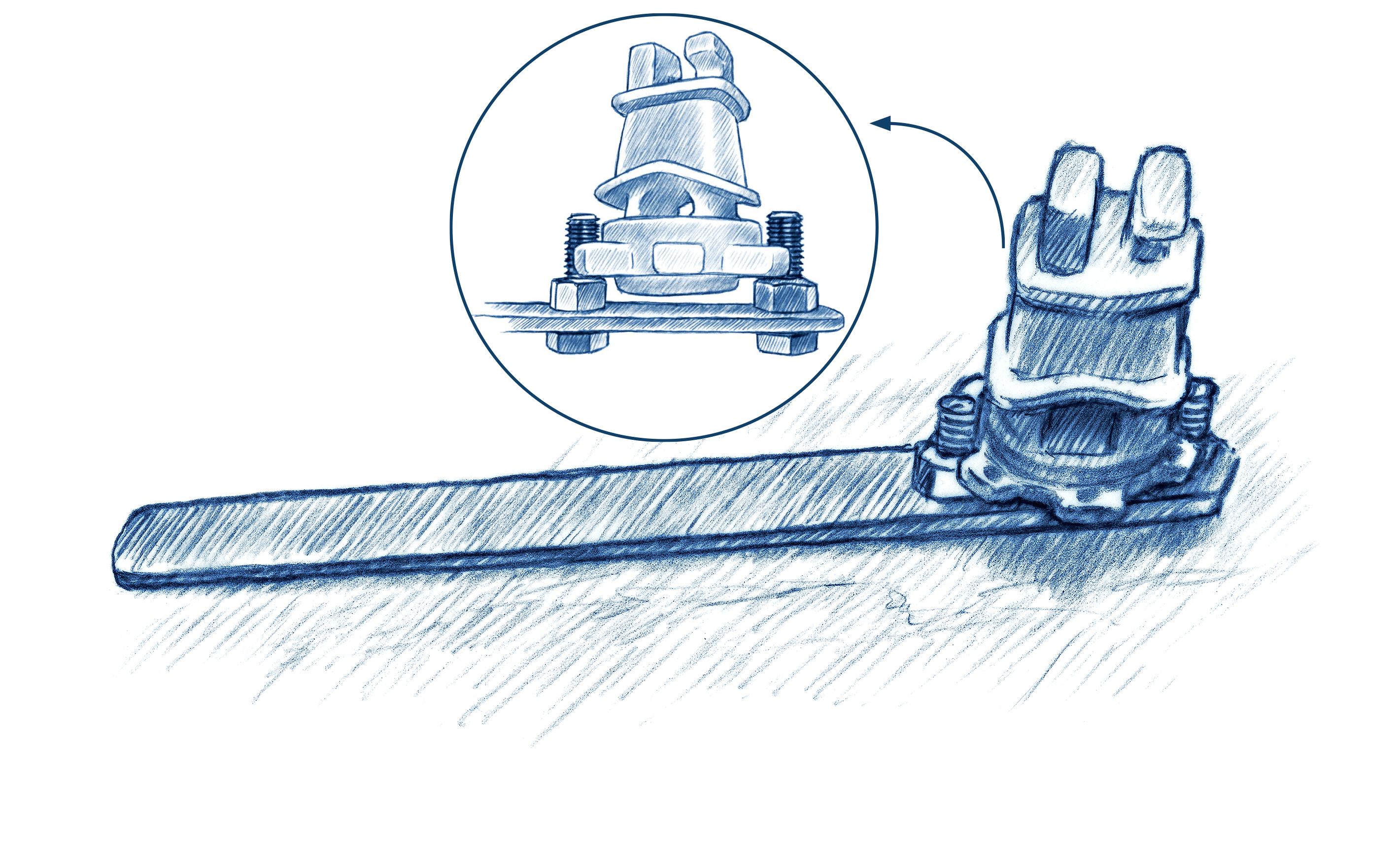 Insulator Tightener (Illustration by Ray E. Watkins Jr.)