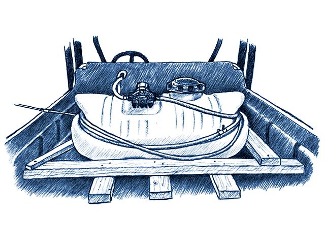 Truck Bed Nest (Illustration by Ray E. Watkins Jr.)