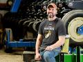 Aaron White sees similarities between farming and the military: working outdoors and making decisions. (Progressive Farmer image by Jim Patrico)