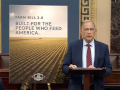 On the floor of the Senate, Chairman John Boozman, R-Ark., gives a speech Tuesday night after releasing the discussion draft of the Senate's farm bill. (Screenshot of Senate proceedings)