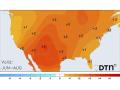 Warmer temperatures are on tap this summer for most of the U.S. (DTN)
