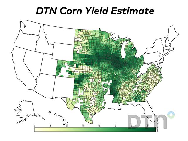 DTN Corn Yield Estimate (DTN graphic)