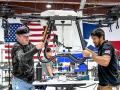 Hylio AgDrones embraces both its roots in Texas and in the United States. Its Houston-area plant can churn out 5,000 drones a year. (Joel Reichenberger)