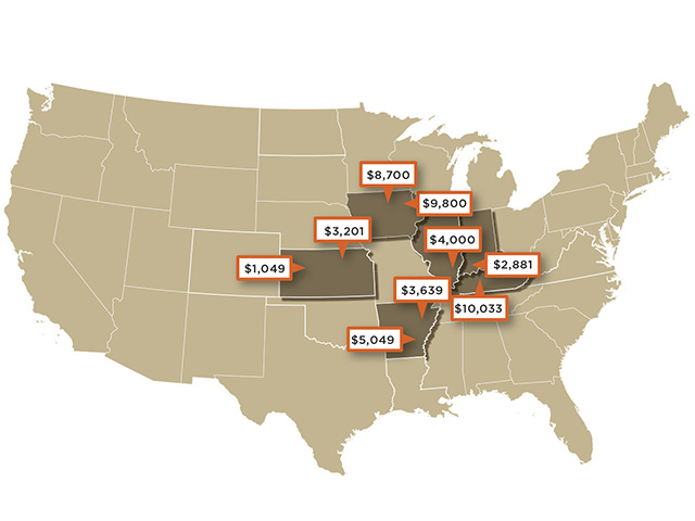 Per-Acre Prices (Progressive Farmer image by Progressive Farmer)