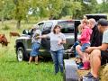 Visitors to the Moo-ve event learned how large cows are, how paddocks are divided to accommodate rotational grazing and why the Rowes fence cattle out of ponds. (Progressive Farmer image by Bob Elbert)