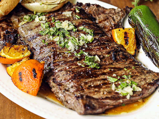 Grilled Mojo Marinated Steak (Rachel Johnson)