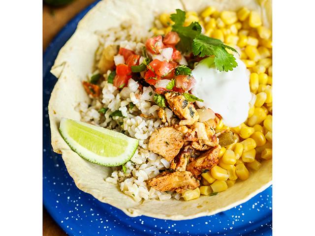 Burrito Bowls with Cilantro Lime Rice (Rachel Johnson)