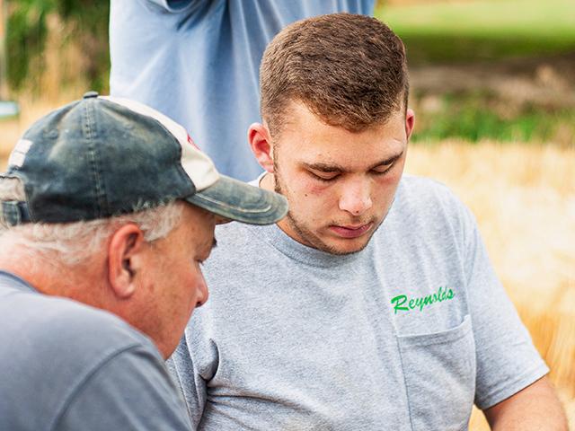 Cole Campbell is now a partner at Campbell Farming LLC. (Photo by Jennifer Campbell)