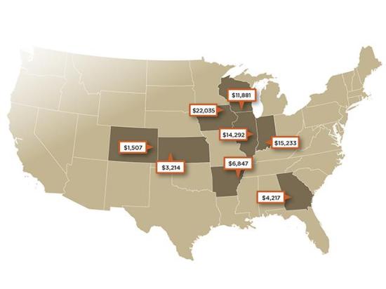 Per Acre Prices (Progressive Farmer graphic)