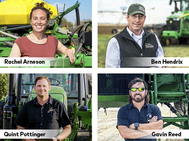 From top left, Rachel Arneson, Ben Hendrix, Quint Pottinger, Gavin Reed (Photos by Joel Reichenberger, Evan Semon, Leah Pottinger, courtesy of Gavin Reed)