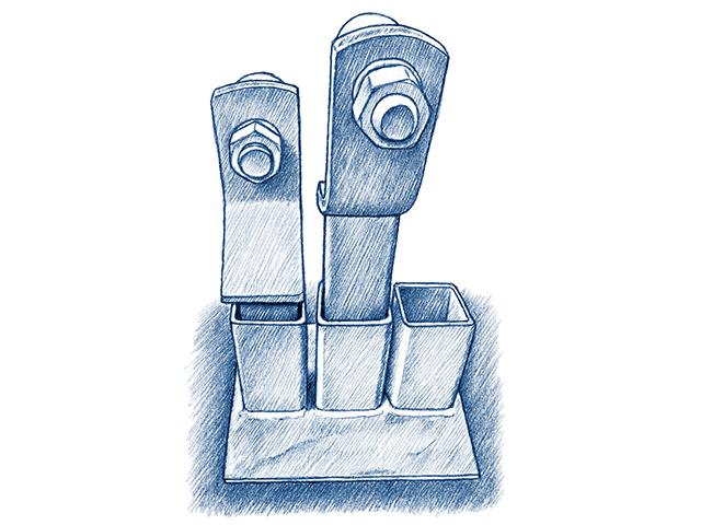 Hitch Holders (Illustration by Ray E. Watkins Jr.)