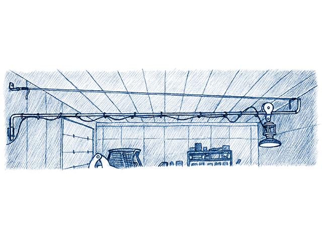 Pipeline Pulley Light (Illustration by Ray E. Watkins Jr.)