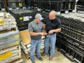 Brian Buford (left) provides value and service beyond just seed recommendations for farmers like Kevin Ross. (Gregg Hillyer)