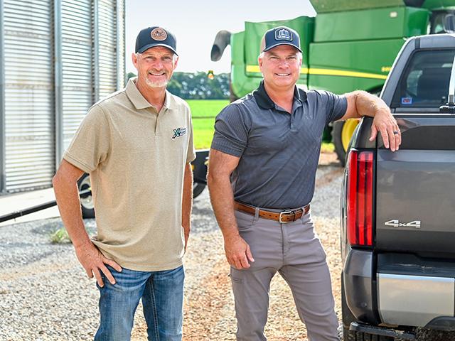 Business partners Chad Henderson (left) and Stuart Sanderson (Brent Warren)