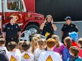 At a Safety Day event, students learned important fire safety tips from emergency service professionals. (Progressive Agriculture Foundation)