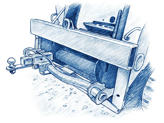 Skid Steer Hitch (Illustration by Ray E. Watkins Jr.)