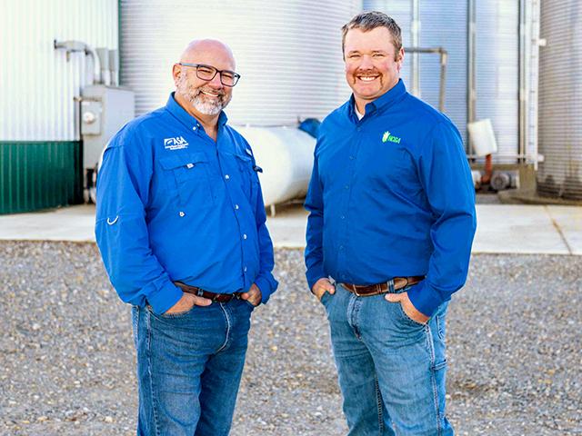 ASA President Scott Metzger (left) and NCGA president Jed Bower live just 20 miles apart and lead two of the nation's largest commodity groups. (Jessy Woodworth, NCGA)
