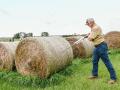 Alabama cattle producer Perry Mobley is testing forage to reveal the actual RFQ, TDN and crude protein in his hay. (Becky Mills)