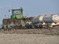 A farmer applies anhydrous ammonia during a fall application. Leaders of corn groups from Iowa, Ohio and Texas wrote President Donald Trump on Tuesday calling for his administration to take a more aggressive stance in investigating possible anticompetitive practices against the fertilizer industry. (DTN file photo by Jim Patrico)