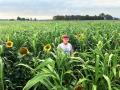 At Menoken Farm, in North Dakota, conservationist and longtime soil-health advocate Jay Fuhrer includes a multispecies cover crop in the mix to promote plant diversity. (Photo provided by North Dakota NRCS and Jay Fuhrer)