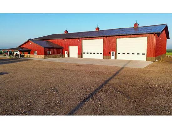 This 81- x 150-foot shop building is designed for traffic flow, an efficient maintenance pipeline and livestock auctions. (DTN/Progressive Farmer photo by Dan Miller)