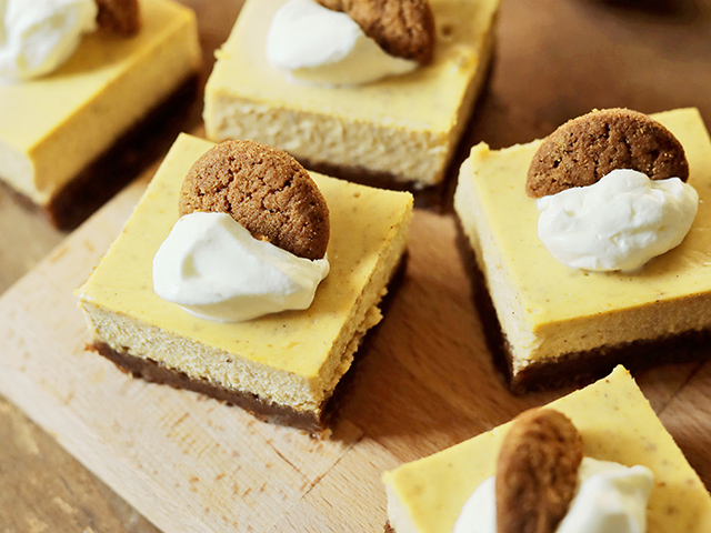 Pumpkin Cheesecake Bars (Progressive Farmer image by Rachel Johnson)