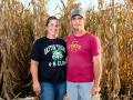 Among their many daily tasks, Kellie Blair manages herd health and agronomy, while AJ Blair handles crop and cattle marketing. (Joel Reichenberger)