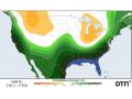 U.S. three-month precipitation anomaly forecast (DTN)
