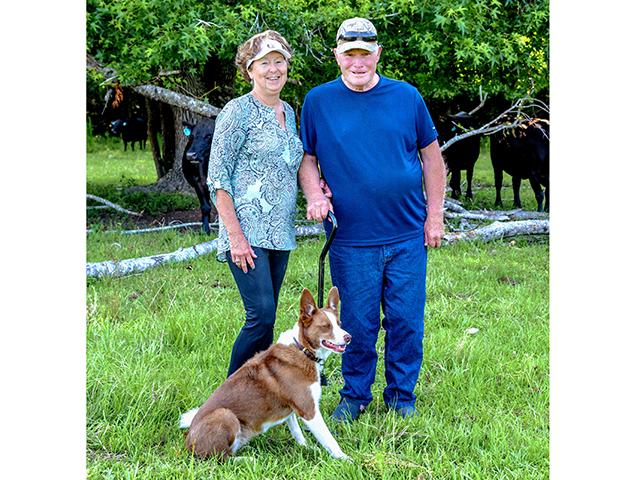 Skippy helps Laura and Donald Adams with their cattle chores but, more importantly, has helped Donald continue to improve after a farm accident. (Becky Mills)