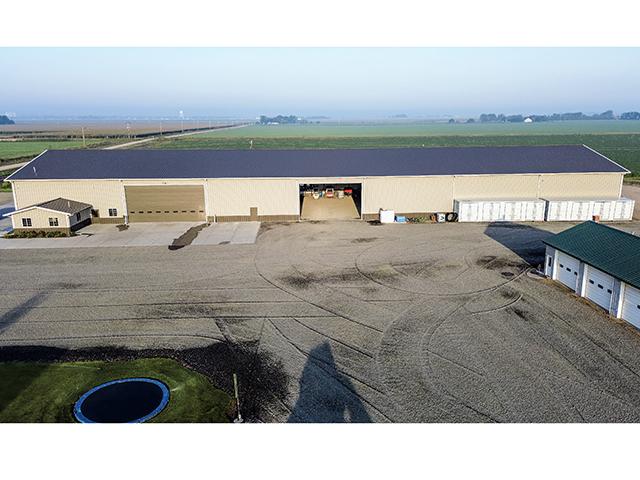 Rebuilt after a tornado partially destroyed their shop, the Kinnan family&#039;s new shop structure is now 300 feet long by 80 feet wide. (Dan Miller)