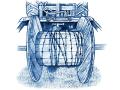Wire Spool for Old Fencing (Illustration by Ray E. Watkins Jr.)