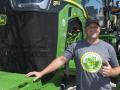 Clean farm equipment can pay dividends, but it&#039;s also a source of pride for Ontario farmer Andy Pasztor. He&#039;s sent these stickers around the world to farmers who also prefer clean machines. (DTN/Progressive Farmer photo by Joel Reichenberger)