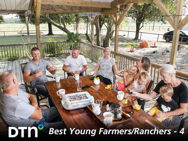 William and Astrid Osinga of Winnsboro, Texas, with their family focus their farm on milk production. (DTN/Progressive Farmer photo by Joel Reichenberger)