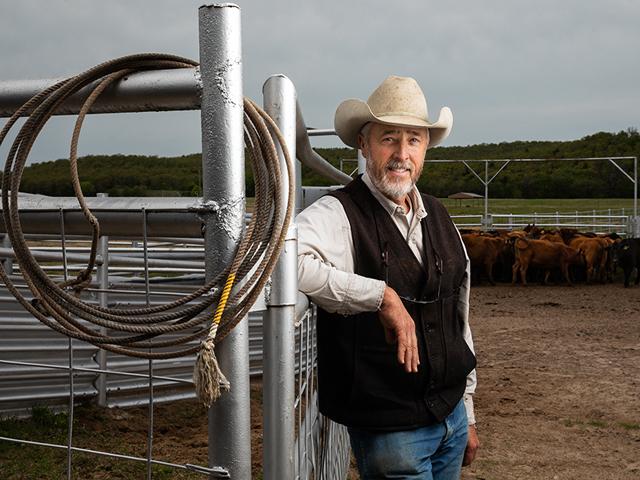 Oklahoma&#039;s Yates Adcock works cattle on two operations across three counties. He says a regenerative mindset can be especially helpful in times of drought. (Photo courtesy of the Nobel Research Institute)