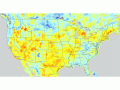 Areas of good soil moisture are very hit-or-miss around the country. Areas in blue indicate above-normal soil moisture in the top 8 inches of soil. Areas in yellow, orange, and red indicate below-normal soil moisture. Large deficits are seen across much of the Central and Southern Plains and portions of the Midwest and Delta. (DTN graphic)