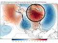 A strong upper-level ridge across northern Canada will force storm systems to undercut it across the U.S. for the next couple of weeks. (NOAA/SPC graphic)