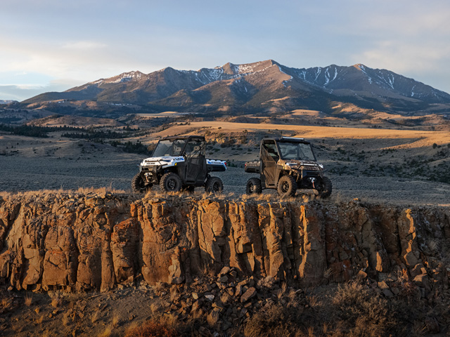 Operators will find new towing and hauling benefit from the all-new, electric Polaris Ranger XP Kinetic. (Photo courtesy of Polaris)