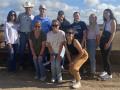 Dustin Dean, co-owner of Dean and Peeler Premium Beef in Floresville, Texas, gave a group of Gen Z consumer influencers and farmer influencers a tour of his ranch. (Photo courtesy of The Center for Food Integrity)