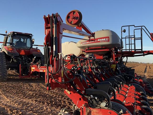 Four-wheel drive tractor sales doubled in March 2023, compared to March 2022. (DTN photo by Dan Miller)