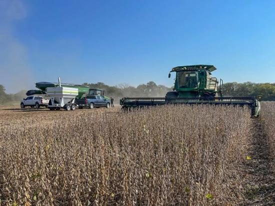 As harvest wraps up, farmers and market observers are watching the news for word of sales to China and waiting for the federal government to reopen to hear what a potential aid package may look like. (Photo courtesy of Zach Grossman) 