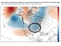 A deepening upper-level trough over the eastern half of the U.S. indicates potential for a storm system early next week. (tropicaltidbits.com graphic)