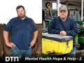 Ohio farmer Nathan Brown (left) and Minnesota farmer Bob Worth say they hope talking about their experiences with mental health issues will help other farmers. (DTN/Progressive Farmer photo by Joel Reichenberger on left; photo on right courtesy of Bob Worth)