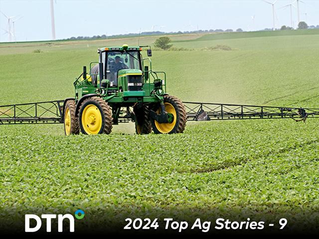 Soybean farmers will have post-emergence weed-control options in 2025, but over-the-top dicamba is not likely to be one of them. (DTN file photo by Pamela Smith)