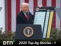 President Donald Trump holds up a list of countries, their average tariffs and a new line of reciprocal tariffs he announced for trading partners. Trump said he would protect farmers and open up new markets for agricultural products, but added his main goal is to stimulate domestic manufacturing jobs. (Image from White House livestream)