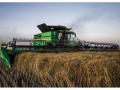 Combine sales were down nearly 40% in March 2025 compared to March 2024. (Photo courtesy of John Deere)
